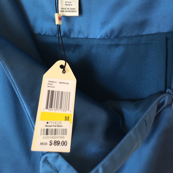 💥NWT💥Max Studio Silk Tulip Skirt - Picture 6 of 8